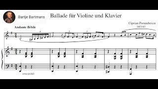 Ciprian Porumbescu  Ballad for Violin and Piano 1880 [upl. by Jennine940]