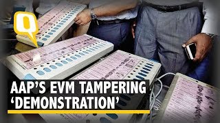 The Quint  Watch AAP ‘Demonstrates’ How to Hack an EVM in Delhi Assembly [upl. by Llenrrad506]