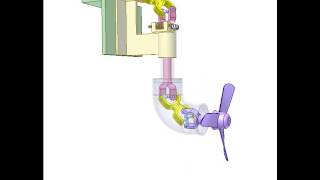 Azimuth thruster with universal joints [upl. by Onitselec820]