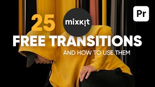 Free Transitions for Premiere Pro from Mixkit And How to Use Them [upl. by Tnirb908]