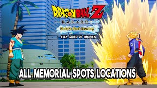 DBZ Kakarot All Memorial Spots Locations amp Battles DLC 6 Over 9000 Memories [upl. by Sandro]