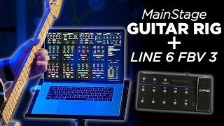 MainStage Guitar Rig with the Line 6 FBV3 Foot Controller [upl. by Kilgore]