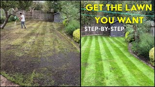 How to FIX an UGLY Lawn This MAY  Step by Step for Beginners EASY Lawn Renovation [upl. by Eeslek]