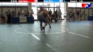 Cayle Byers vs Deron Winn at 2013 Las VegasASICS US Open [upl. by Etnoel]