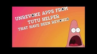 FIX CRASHESREVOKES OF APPS DOWNLOADED FROM TUTUAPP [upl. by Legim]