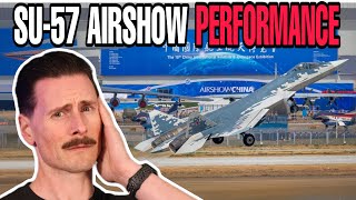 Fighter Pilot Reacts to Russian SU57 Performance at Zhuhai Airshow [upl. by Atirahc]