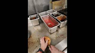 Burger yumm cooking foodie restaurant burger streetfood [upl. by Drawe]