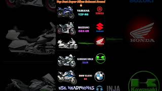 Top Super Bikes 💥 Ultimate Exhaust Sounds 😱 Sound Comparison 🔥 shorts yamaha suzukigsxr bmw ktm [upl. by Laine]