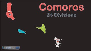 Comoros Geography Major and Minor islands [upl. by Raffin]