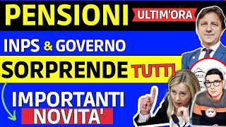 🔴 ULTIMORA PENSIONI INPS SORPRENDE TUTTI con GOVERNO 10 IMPORTANTI NOVITÀ CIRCOLARI DECRETI [upl. by Nnylsaj5]