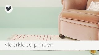 vloerkleed pimpen  vtwonen  diy [upl. by Shig]