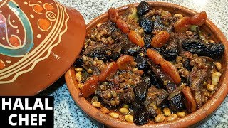 Moroccan Lamb Tagine Recipe  Tajine de Viande  طاجين  How to make Lamb Tagine  Halal Chef [upl. by Nallad315]