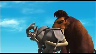 Manfred saves Sid from Rhinos  Mammoth vs Rhino Ice age [upl. by Stouffer]