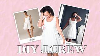 DIY JCrew Dress  Sew A Summer Dress With Me [upl. by Jona353]