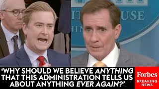 BRUTAL Fox News Peter Doocy Mercilessly Grills John Kirby About Lloyd Austins Hosptilization [upl. by Aisa]