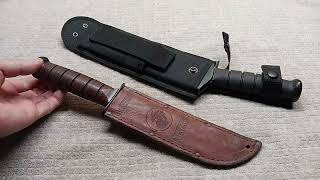 KABAR 칼 리뷰  KABAR USMC amp KABAR Combat Kukri 1280 Cold Steel 칼을 소개합니다 [upl. by Armyn]