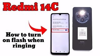 Redmi 14c how to turn on flash light when ringing [upl. by Lakim]