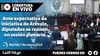 Retransmisión Ante expectativa de iniciativa de Arévalo diputados se reúnen en sesión plenaria [upl. by Lenad656]