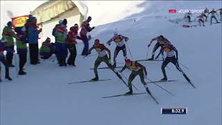 201617 combinata 5 km Seefeld Triple  Rydzek Frenzel Costa [upl. by Isaak847]