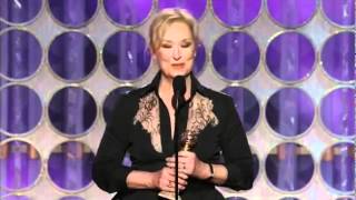 Meryl Streep  Golden Globe Best Actress Speech 2012  Iron Lady [upl. by Annaeirb]