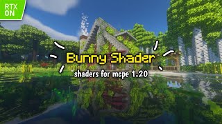 NICE  SHADER MCPE 120 RTX RENDER DRAGON NO LAG  RAM 12 GB ANDROID [upl. by Norton]