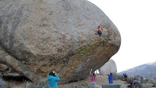 Bishop Bouldering Evilution Direct V11 [upl. by Mitzl]