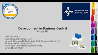 Getting Started with Development in Microsoft Dynamics 365 Business Central [upl. by Ethe]