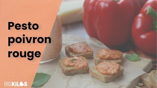 Une recette facile de pesto maison aux poivrons rouges [upl. by Ahsino985]