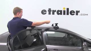 Installation of the Thule AeroBlade Traverse Roof Rack on a 2009 Honda Civic  etrailercom [upl. by Eustashe]