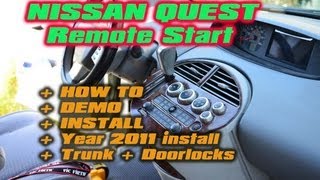 Nissan Quest Remote Start with Idatalink  Keyless Entry and Trunk Release by AutotoysCom [upl. by Genet649]