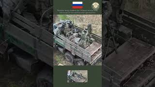 Russian army loaded the 120mm mortar into the body of the vehicle and opened fire military [upl. by Oirram107]