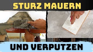 Sturz einmauern Türsturz verputzen amp Fensterbank aufmauern  Durchreiche selber machen Teil 3 [upl. by Lehcem128]