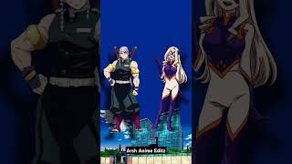 Who is strongest  Demon Slayer Vs My Hero Academica shorts [upl. by Acinomahs]