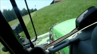 Mähen mit Agrotron k 120  Fahrersicht [upl. by Carly]