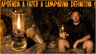 Lamparina com 2 Potes de Geleia Linda Eficiente e Fácil de Fazer Lanterna Lampião Luz [upl. by Happy697]