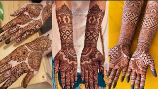 New Top 15 Easy Gorgeous bridal Mehedi Design Full Hand। Bridal mehendi design for full front hand [upl. by Rokach]