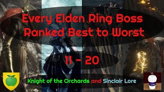 Every Elden Ring Boss Ranked Best to Worst 11  20 [upl. by Baxie]