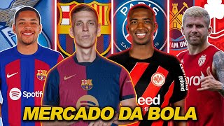 NEGÓCIO FECHADO DANI OLMO É DO BARCELONA  PSG ACERTA COM WILLIAN PACHO  VITOR ROQUE SAINDO E MAIS [upl. by Rednaxela]