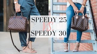 LOUIS VUITTON SPEEDY 25 VS 30  5 Minute Friday  LuxMommy [upl. by Griz]