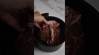 Steak in an air fryer🥩 airfryer steak airfryersteak airfryerrecipes hack recipe easyrecipe [upl. by Arin]