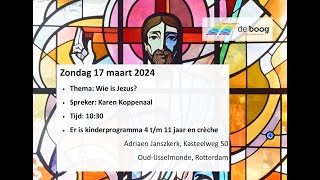 Adriaen Janszkerk  Kerkdienst 17 maart 2024 [upl. by Htirehc990]