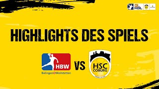 Highlights HBW Balingen Weilstetten vs HSC 2000 Coburg I Saison 2425 [upl. by Leoj]