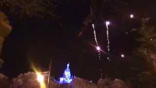 Wishes Fireworks at Disney Worlds Magic Kingdom in front of Belle and Beasts Castle [upl. by Lynnette]