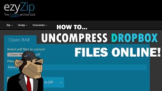 How To Uncompress Dropbox Files Online StepByStep Guide [upl. by Aihselat11]