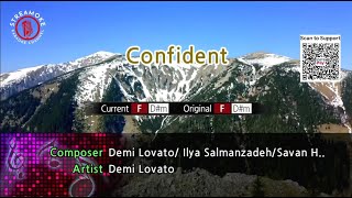 Confident  Demi Lovato Karaoke Version [upl. by Evoy]