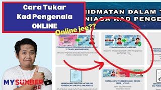 Cara Mohon Gantian MyKad Online Tak Perlu Beratur Lama Tunggu Di Kaunter Hanya Datang Ambil Kad Je [upl. by Bohon]