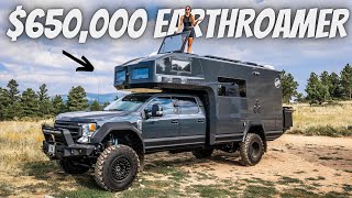 WE LIVED IN A 650000 EARTHROAMER full tour [upl. by Leoy]