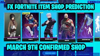 March 9th Fortnite Item Shop CONFIRMED  Fortnite Early Item Shop Prediction March 9th [upl. by Atoiganap]