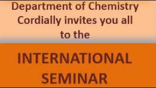 International seminar “Emerging technologies in chemistry” by DrVGVAIDYANATHAN [upl. by Ravid]