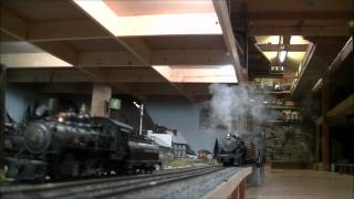 Ｏゲージナロー アメリカ型 レイアウト カメラカー フルHD jvc gzvx770 railroad model layout [upl. by Ydnagrub]